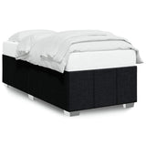Bed Frame without Mattress Black King Single Fabric - Front View