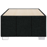 Bed Frame without Mattress Black King Single Fabric - Top-Down View