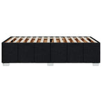 Bed Frame without Mattress Black King Single Fabric