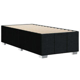 Bed Frame without Mattress Black King Single Fabric - Rear View