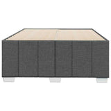 Bed Frame without Mattress Dark Grey Double Fabric - Top-Down View