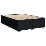Bed Frame without Mattress Black Queen Fabric - Side View