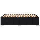 Bed Frame without Mattress Black Queen Fabric