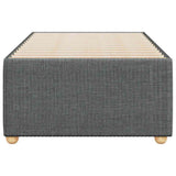 Bed Frame without Mattress Dark Grey 90x190 cm Fabric - Top-Down View