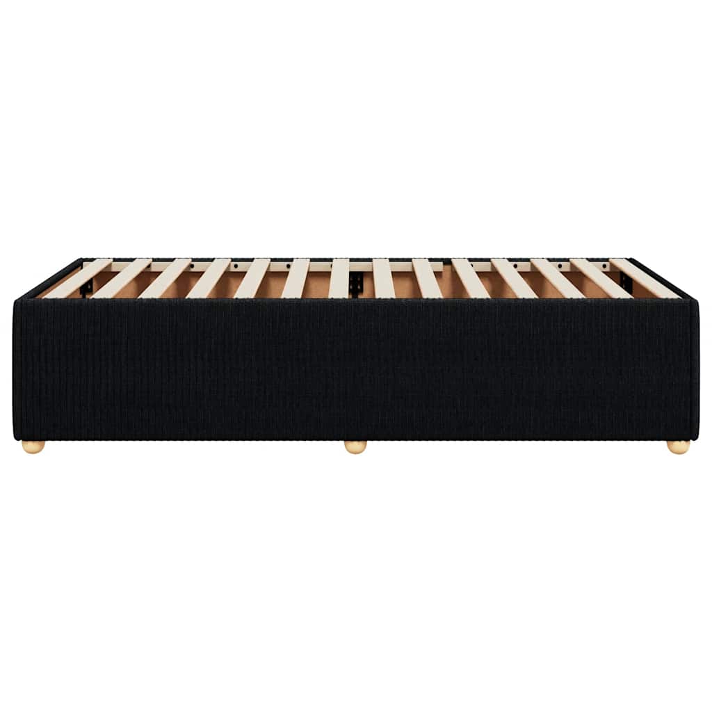 Bed Frame without Mattress Black 90x190 cm Fabric