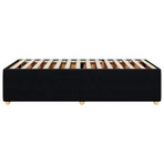 Bed Frame without Mattress Black 90x190 cm Fabric