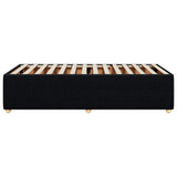 Bed Frame without Mattress Black 90x190 cm Fabric - 45-Degree Angle