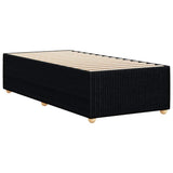 Bed Frame without Mattress Black 90x190 cm Fabric