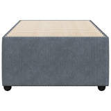 Bed Frame without Mattress Dark Grey 90x190 cm Velvet - Top-Down View