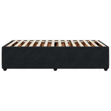 Bed Frame without Mattress Black 90x190 cm Velvet - 45-Degree Angle