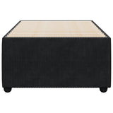 Bed Frame without Mattress Black 100x200 cm Velvet