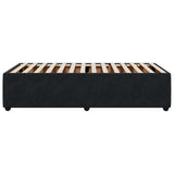 Bed Frame without Mattress Black 100x200 cm Velvet