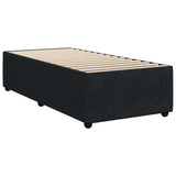 Bed Frame without Mattress Black 100x200 cm Velvet - Rear View