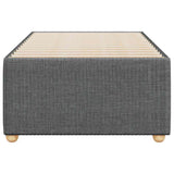 Bed Frame without Mattress Dark Grey 90x190 cm Fabric