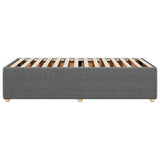 Bed Frame without Mattress Dark Grey 90x190 cm Fabric - 45-Degree Angle