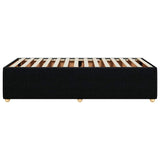 Bed Frame without Mattress Black 90x190 cm Fabric - 45-Degree Angle