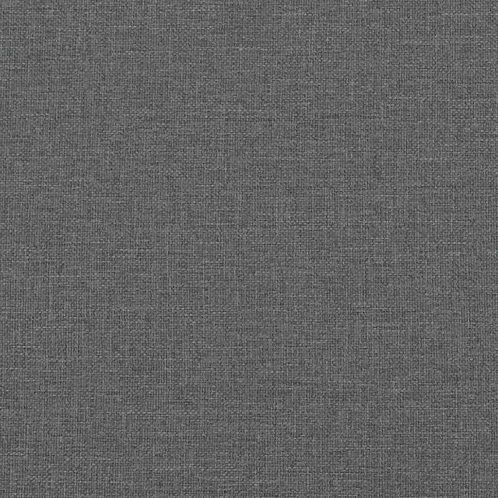Bed Frame without Mattress Dark Grey King Single Fabric