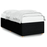 Bed Frame without Mattress Black King Single Fabric - Front View