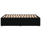 Bed Frame without Mattress Black Queen Fabric