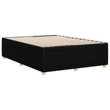 Bed Frame without Mattress Black Queen Fabric