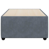 Bed Frame without Mattress Dark Grey 90x190 cm Velvet - Top-Down View