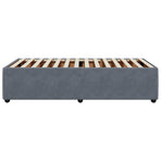 Bed Frame without Mattress Dark Grey 90x190 cm Velvet