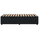 Bed Frame without Mattress Black 90x190 cm Velvet