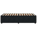 Bed Frame without Mattress Black 90x190 cm Velvet