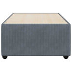 Bed Frame without Mattress Dark Grey King Single Velvet