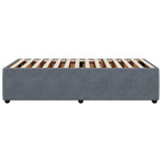Bed Frame without Mattress Dark Grey King Single Velvet