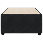 Bed Frame without Mattress Black King Single Velvet