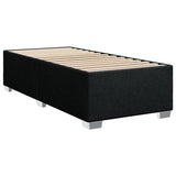 Box Spring Bed with Mattress Black King Single Fabric - 45-Degree Angle