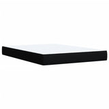 Box Spring Bed with Mattress Dark Grey Double Fabric - Rear View