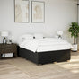 Box Spring Bed with Mattress Dark Grey Full Fabric