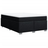 Box Spring Bed with Mattress Dark Grey Queen Fabric - Extra Image