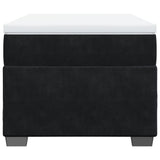 Box Spring Bed with Mattress Black King Single Velvet - Top-Down View