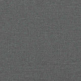 Box Spring Bed with Mattress Dark Grey King Single Fabric