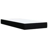 Box Spring Bed with Mattress Black King Single Fabric - Rear View