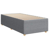 Box Spring Bed with Mattress Dark Grey King Single Fabric - 45-Degree Angle