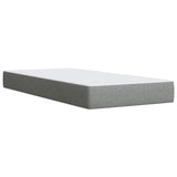 Box Spring Bed with Mattress Dark Grey King Single Fabric - Rear View