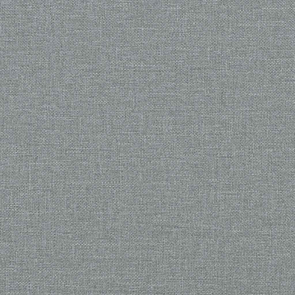 Box Spring Bed with Mattress Dark Grey Double Fabric