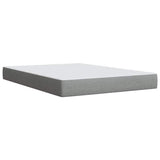 Box Spring Bed with Mattress Dark Grey Queen Fabric - Rear View