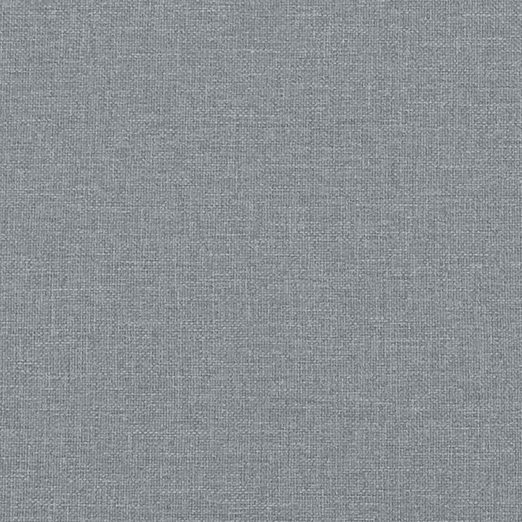 Box Spring Bed with Mattress Dark Grey Queen Fabric