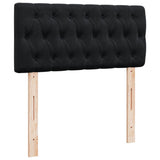 Box Spring Bed with Mattress Black King Single Fabric - 45-Degree Angle