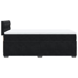 Box Spring Bed with Mattress Black King Single Fabric - Extra Image