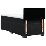 Box Spring Bed with Mattress Black King Single Fabric - Extra Image