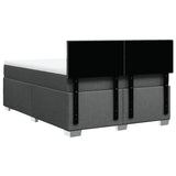 Box Spring Bed with Mattress Black Queen Fabric - Extra Image