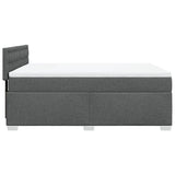 Box Spring Bed with Mattress Black Queen Fabric - Extra Image