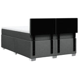 Box Spring Bed with Mattress Black Queen Fabric - Extra Image