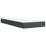Box Spring Bed with Mattress Dark Grey King Single Fabric - Extra Image
